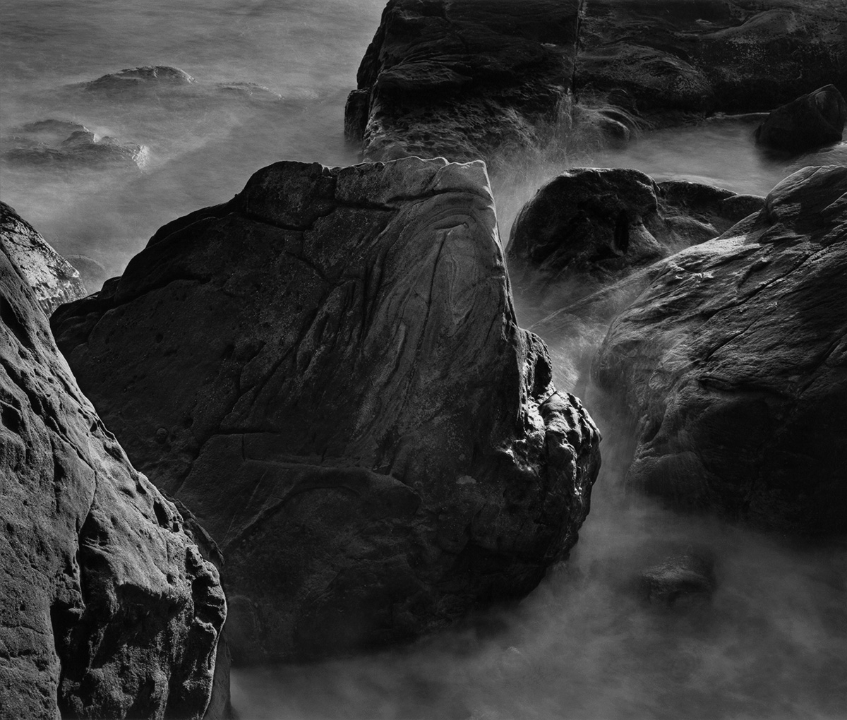 Wynn Bullock: Rocks and Waves, 1968