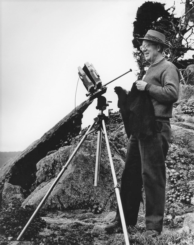 Wynn Bullock at Point Lobos, c. 1950s,  Courtesy Monterey Herald 